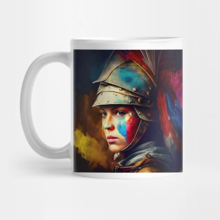 Powerful Medieval Warrior Woman #2 Mug